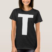Letter big and bold white T-Shirt (Vorderseite)