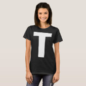 Letter big and bold white T-Shirt (Vorne ganz)