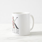 Letter BirthFlower Monogram Name Mug Kaffeetasse (VorderseiteRechts)