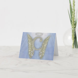 Letter C Angel Monogram