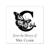 Letter C Butterfly-Monogramm aus der Bibliothek Permastempel (Design)