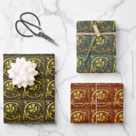 Letter C Erste Imitat Gold Geschenkpapier Set