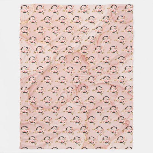 Letter C Fleecedecke (Vorderseite)