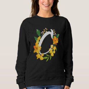 Letter C Hauptstadt Alphabet Blume Monogramm erste Sweatshirt
