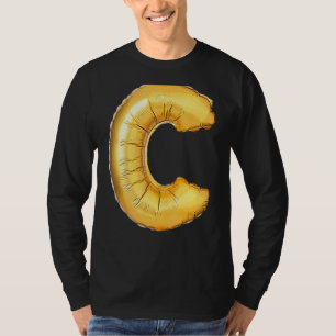 Letter C Hauptstadt Alphabet Camouflage Initial T-Shirt