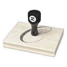 Letter C Kalligraphie Gummi Briefmarke.