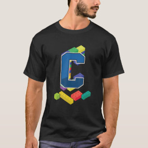 Letter C Master Builder Alphabet Nachname Buildin T-Shirt