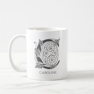 Letter C Monogram Modern Name Kaffeetasse
