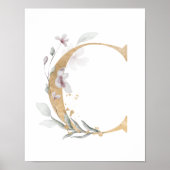 Letter C Monogram Poster (Vorne)