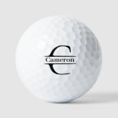 Letter-C-Monogramm-Individuelle Name Golfball (Vorderseite)