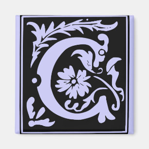 Letter C Monogramm Magnet