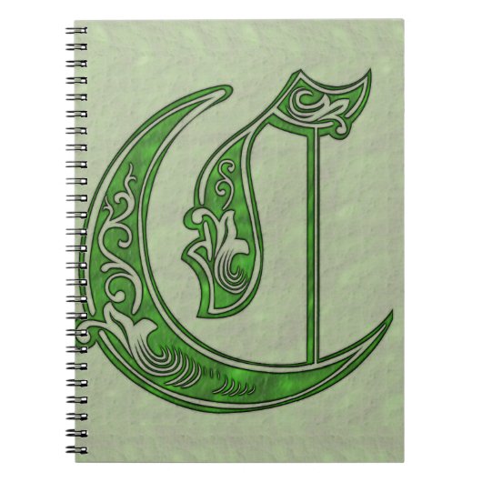 Letter-C-Notebook Notizblock (Vorderseite)