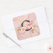 Letter C Quadratischer Aufkleber (Umschlag)