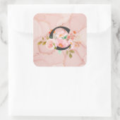 Letter C Quadratischer Aufkleber (Tasche)