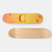 Letter C-Skateboard Skateboard (Horizontal)
