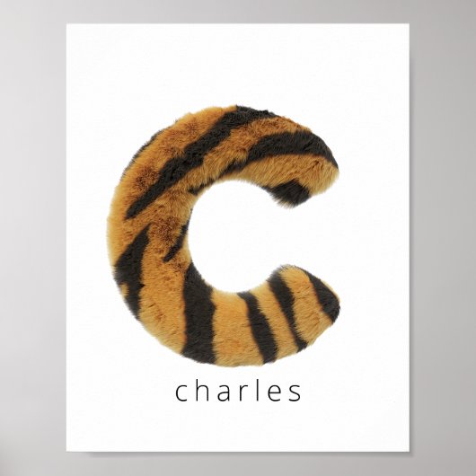 Letter-C-Tiger Poster (Vorne)