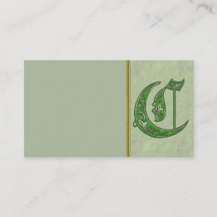 Letter C-Visitenkarte Visitenkarte