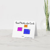 Letter Carrier "Danke"-Notizen Dankeskarte (Rückseite)