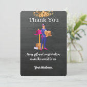 Letter Carrier Mailman Postal Mail Carrier Dankeskarte (Stehend Vorderseite)