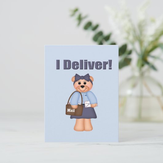 Letter Carrier Postkarte (Stehend Vorderseite)