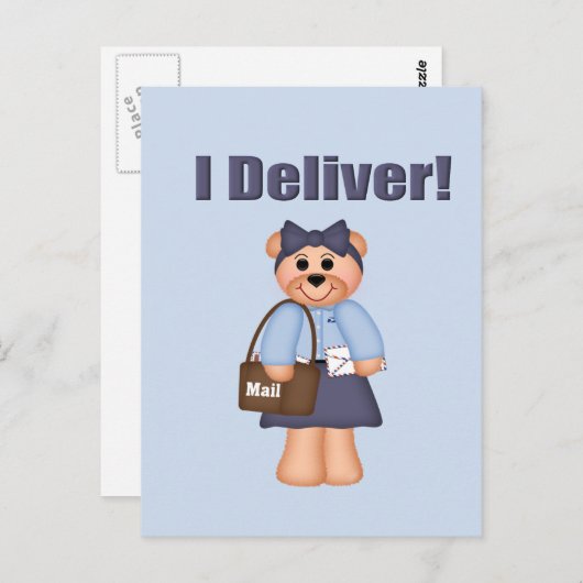 Letter Carrier Postkarte (Vorne/Hinten)