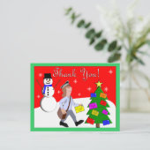 Letter Carrier Vielen Dank Karten (Stehend Vorderseite)