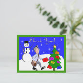 Letter Carrier Vielen Dank Karten (Stehend Vorderseite)