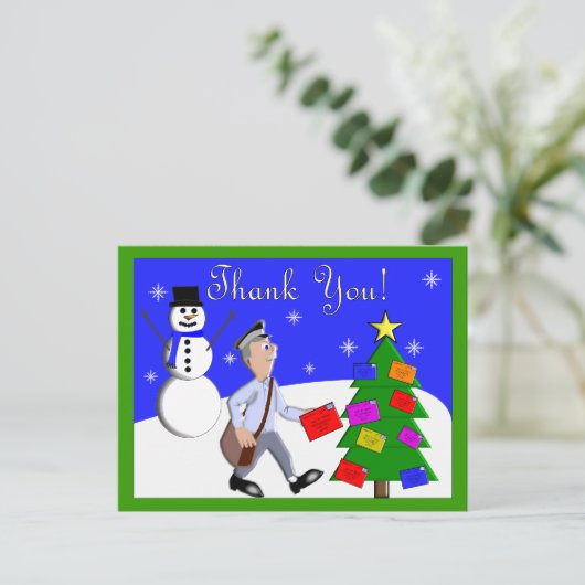 Letter Carrier Vielen Dank Karten (Stehend Vorderseite)
