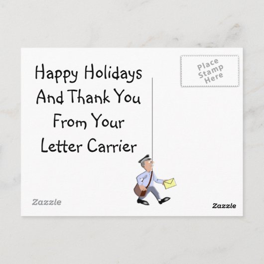 Letter Carrier Vielen Dank Karten (Rückseite)