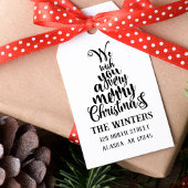 Letter Christmas Tree Holiday Rücksendeadresse Gummistempel