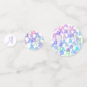 Letter Confetti "A" Konfetti (Vorderseiten)