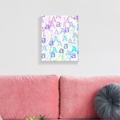 Letter Confetti "A" Leinwanddruck (Insitu (Wohnzimmer))