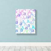 Letter Confetti "A" Leinwanddruck (Insitu (Holzboden))