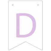 Letter Confetti "D" Wimpelkette (Zweite Fahne)