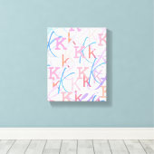 Letter Confetti "K" Leinwanddruck (Insitu (Holzboden))