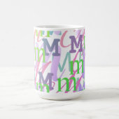 Letter Confetti "M" Kaffeetasse (Mittel)