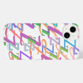 Letter Confetti "Z" iPhone Case Hülle (Rückseite (Horizontal))