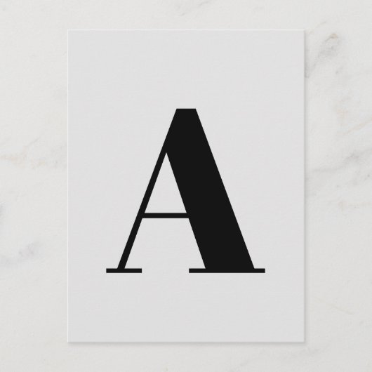 Letter Custom Alphabet | Modernes Minimalistisch G Postkarte (Vorderseite)