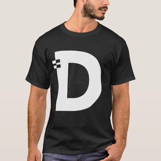 Letter D Alphabet Initial Monogram T-Shirt (Vorderseite)