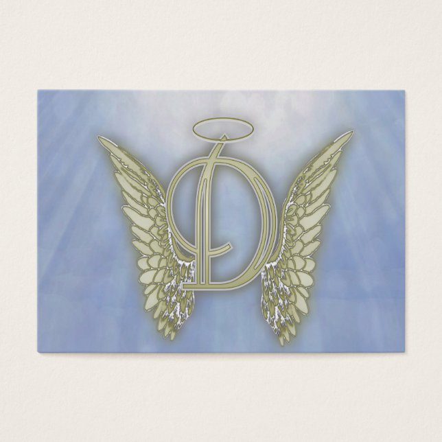 Letter D Angel Monogram (Vorderseite)