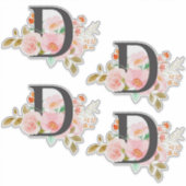 Letter D Aufkleber (Vorderseite)