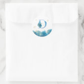 *~* LETTER D - Aufkleber für den Meeresstrand (Tasche)