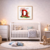  Letter D Chinese Lantern Fairy Poster Nursery Art