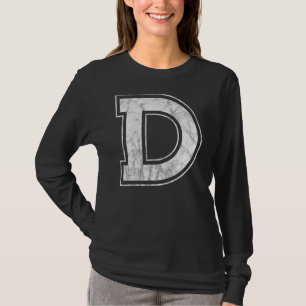 Letter D Hauptstadt Alphabet Monogram Initial T-Shirt