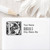 Letter D mittelalterliche Monogram Art Nouveau (Insitu)