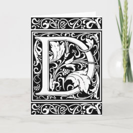 Letter D mittelalterliche Monogram Art Nouveau