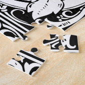 Letter D mittelalterliche Monogram Art Nouveau Puzzle (Seite)