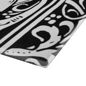 Letter D mittelalterliche Monogram Art Nouveau Schneidebrett (Ecke)