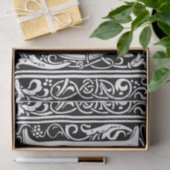 Letter D mittelalterliche Monogram Art Nouveau Seidenpapier (Geschenk)