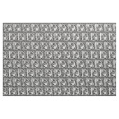 Letter D mittelalterliche Monogram Art Nouveau Stoff (Yard (91,4 cm))